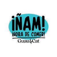 guau_cat gato perro barf nam Sticker