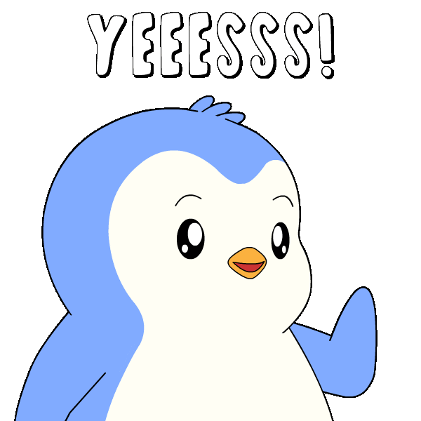 Yes It Is Agree Sticker by Pudgy Penguins