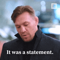 It was a statement