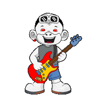 Laugh Rock Sticker by Zhot