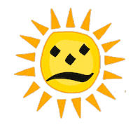 Face Sun Sticker by Mo - Ash