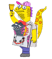 Nft Lizard Sticker by Bubbles Jackson