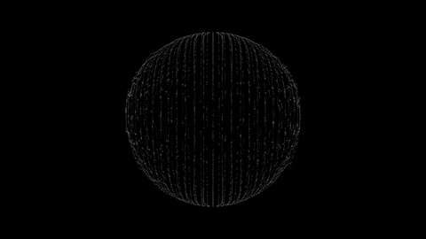 Black And White 3D GIF by A. L. Crego