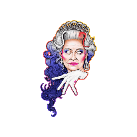 British Queen Sticker