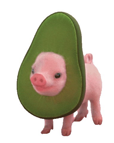 3D Pig Sticker by Moonpig UK