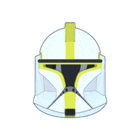 Clone Wars Helmet Sticker