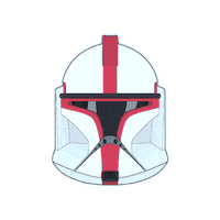 Clone Wars Helmet Sticker