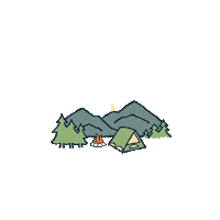 Lifeisgoodco good camping hiking outdoors Sticker