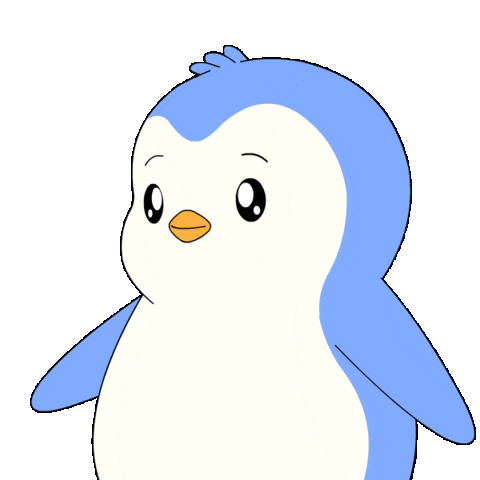 Happy Lets Go Sticker by Pudgy Penguins