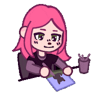 RoxyOpalGM anime cat girl kawaii Sticker