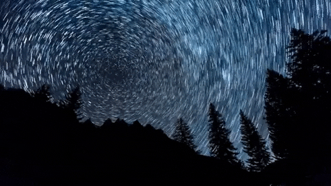 nuskin giphygifmaker stars camping night sky GIF