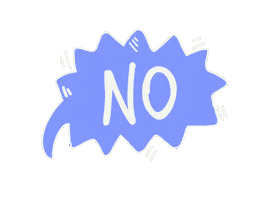 No Way Text Sticker