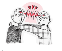 I Love You Hearts Sticker