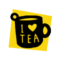 I Love Tea Sticker by Nikki McWilliams