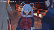 Winking Blushing GIF