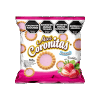 Frutilla Minicoronitas Sticker by Galletitas Fachitas