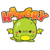 plushcrush mad hungry dragon hangry GIF