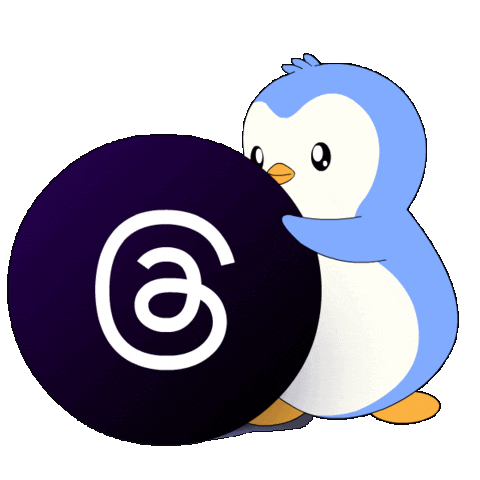 Social Media Text Sticker by Pudgy Penguins