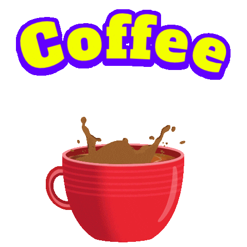 Tired Coffee Time Sticker by Lucas and Friends by RV AppStudios