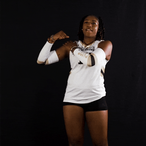 Volleyball Flex GIF by Purdue Fort Wayne Athletics