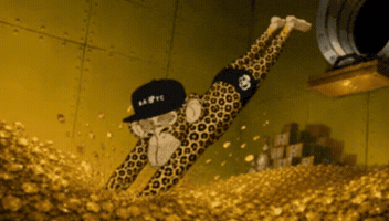Scrooge Mcduck Money GIF by Boring Merch