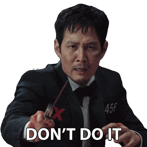 Stop Dont Do It Sticker by NETFLIX