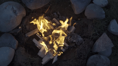 Wind Down Camp Fire GIF by Go Fast Don't Die
