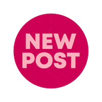 Pink New Post Sticker