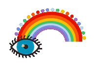 rhythmkashyap rainbow pride color peace Sticker