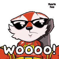 Fox Flexing Sticker by VeeFriends