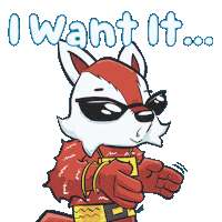 Want It Now Wide Open Sticker by VeeFriends