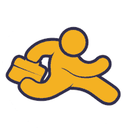 Worker Late For Work Sticker by AdresGezgini