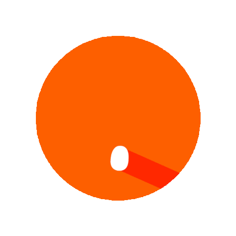 Orange Abc Sticker