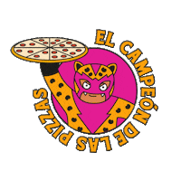 Pizza Luchador Sticker by Urbo