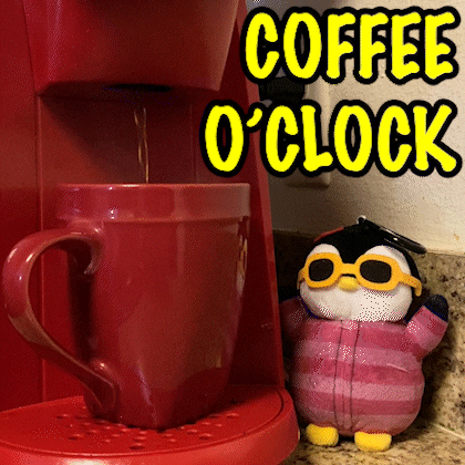 Good Morning Coffee GIF by Pudgy Penguins