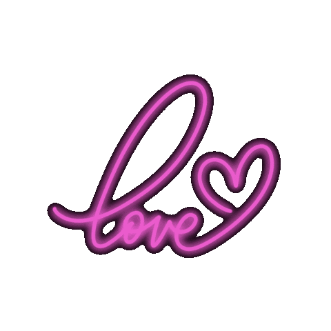 NaeLetters love neon glow shake Sticker