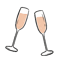 Celebrate Happy Hour Sticker by Claudia Guariglia (Enyoudraws)