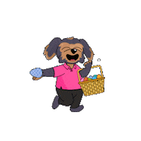 Easter Eggs Vintage Sticker by BoDoggos