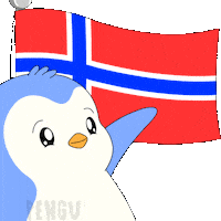 Penguin Flag Sticker by Pudgy Penguins