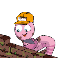 Working Down To Earth Sticker by VeeFriends