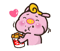 fried chicken love Sticker