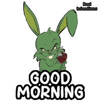 Morning Wine Sticker by VeeFriends