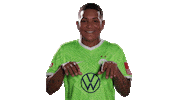Hands Up Football Sticker by VfL Wolfsburg