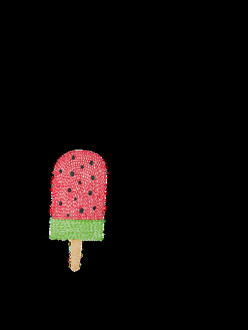 Mycolorfulsquares giphygifmaker ice watermelon popsicle GIF