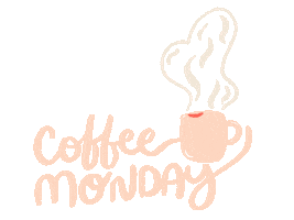 coffee monday Sticker by RBillustrationStudio