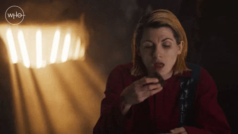 Jodie Whittaker Eating GIF by Doctor Who