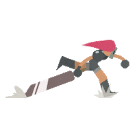 Girl Cartoon Sticker