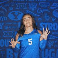 Ncaa Volleyball Go Cougs GIF by BYU Cougars