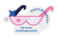 schoenski blue stars sunglasses feminism Sticker