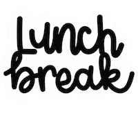 Break Time Eating Sticker